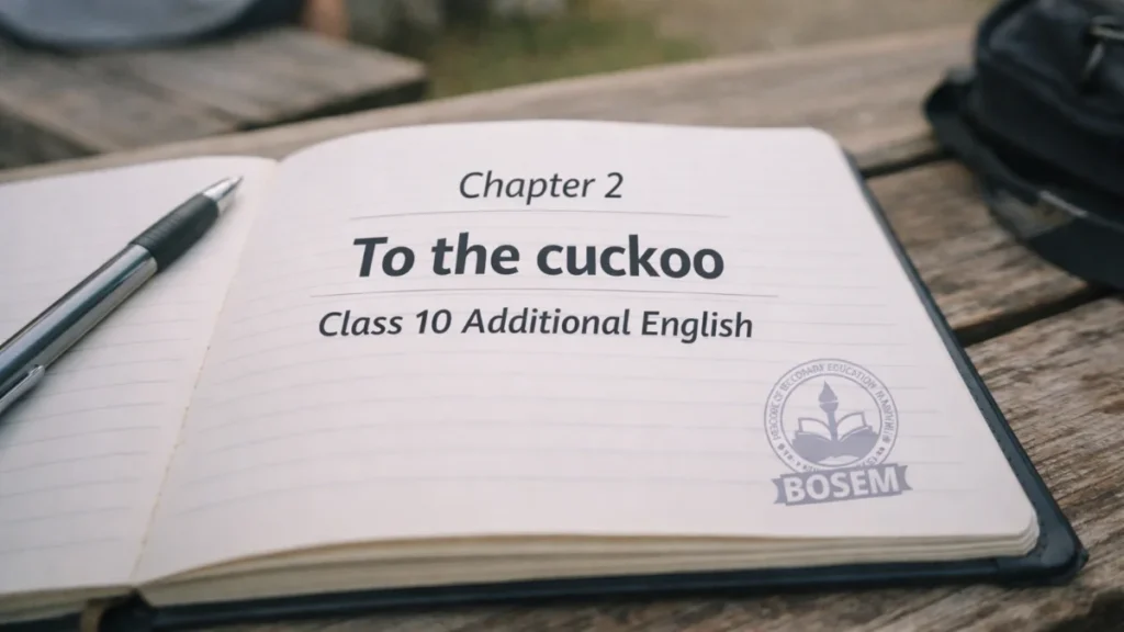 To the Cuckoo Question Answer BOSEM Class 10 English